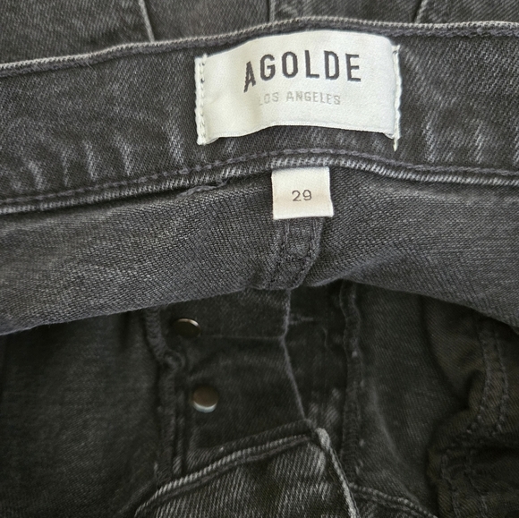 Agolde Women's Black Boot Cut Jeans -Size 29 - Picture 2 of 11